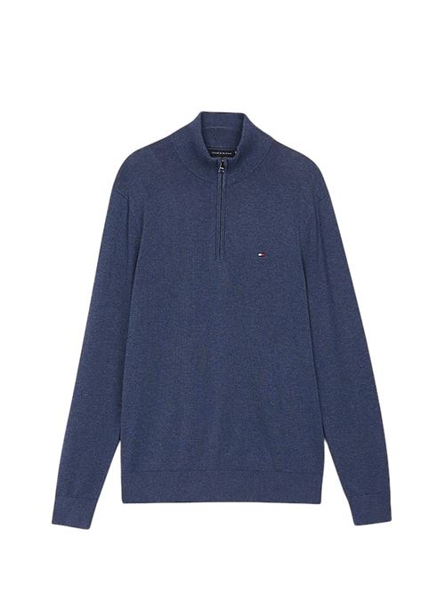 Mock neck sweater with half zip Tommy Hilfiger | MW0MW37331DVI.DVI